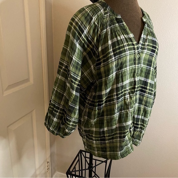 🎉SALE🎉$7 or 2 for$10🎉Time‎andTru,large12/14, long sleeve button down, scoop-neck - Picture 5 of 9